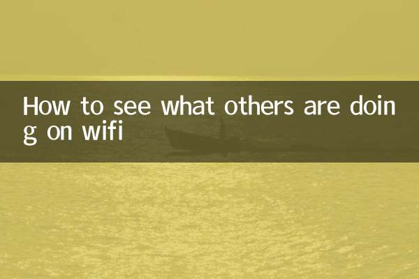 How to see what others are doing on wifi
