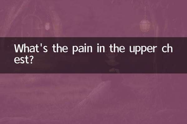 What's the pain in the upper chest?