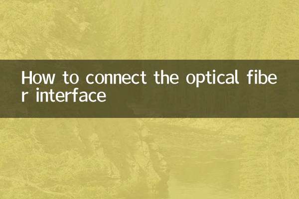 How to connect the optical fiber interface