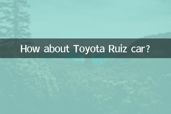 How about Toyota Ruiz car?