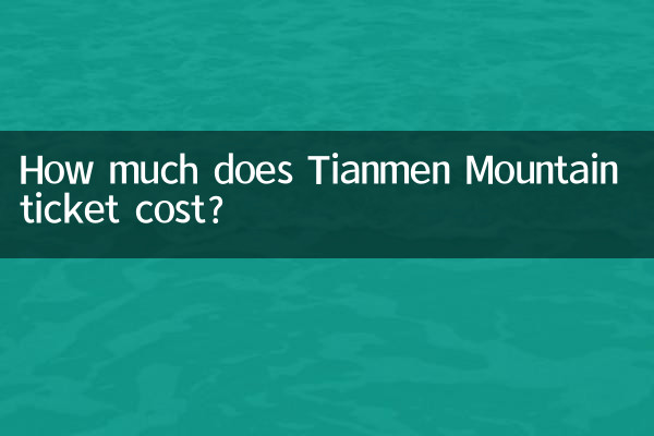 Quanto costa il biglietto per la Montagna Tianmen?