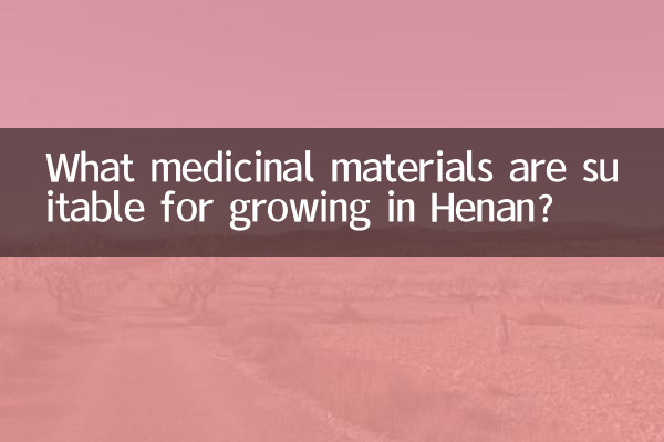 ¿Qué materiales medicinales son adecuados para el cultivo en Henan?