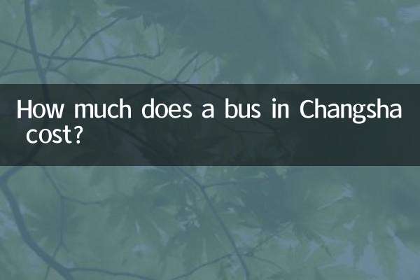 Combien coûte un bus à Changsha?