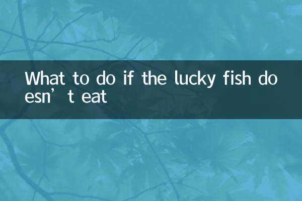 اگر ماهی خوش شانس غذا نخورد چه باید کرد؟