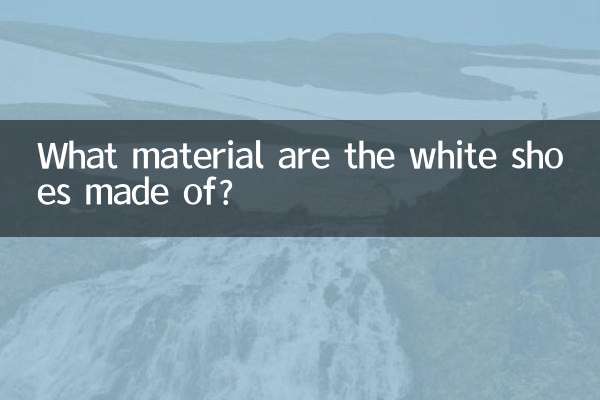 Di che materiale sono fatte le scarpe bianche?