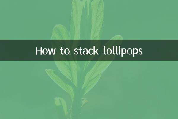 How to stack lollipops