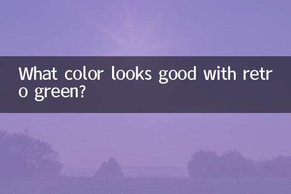 Welche Farbe passt gut zu Retro-Grün?