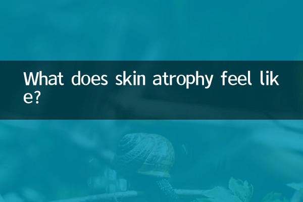 À quoi ressemble une atrophie cutanée ?