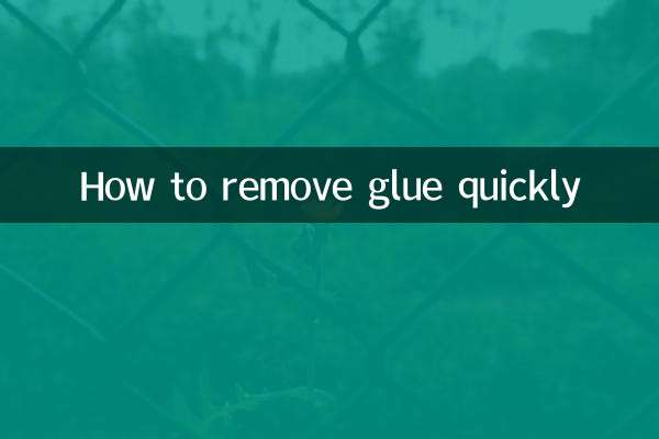 So entfernen Sie Kleber schnell