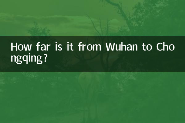 우한에서 충칭까지의 거리는 얼마나 되나요?