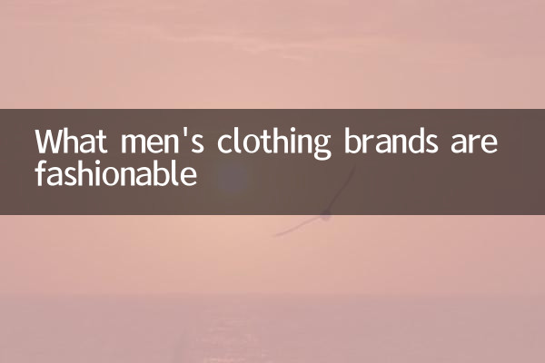 Welche Herrenbekleidungsmarken sind in Mode?