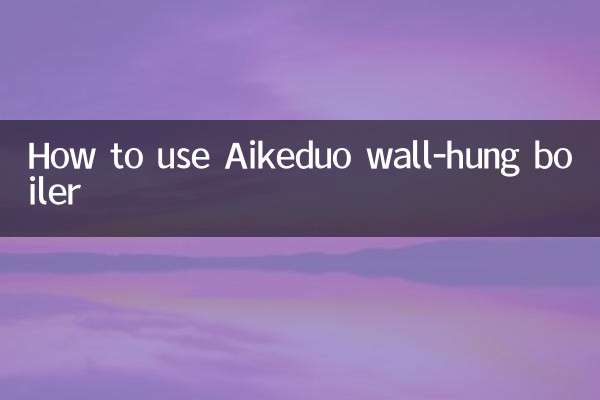 Cómo utilizar la caldera mural Aikeduo