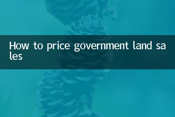 Comment fixer le prix des ventes de terrains du gouvernement