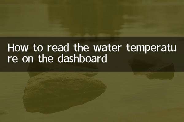 डैशबोर्ड पर पानी का तापमान कैसे पढ़ें