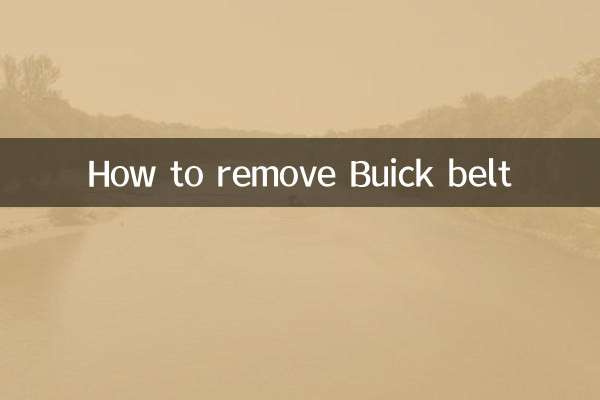How to remove Buick belt