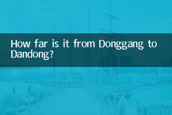 فاصله دونگانگ تا داندونگ چقدر است؟