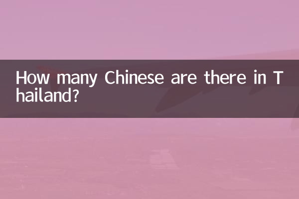 Quantos chineses existem na Tailândia?