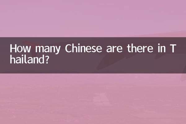 Quantos chineses existem na Tailândia?