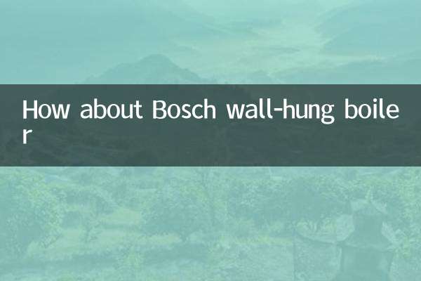 Que tal uma caldeira suspensa da Bosch