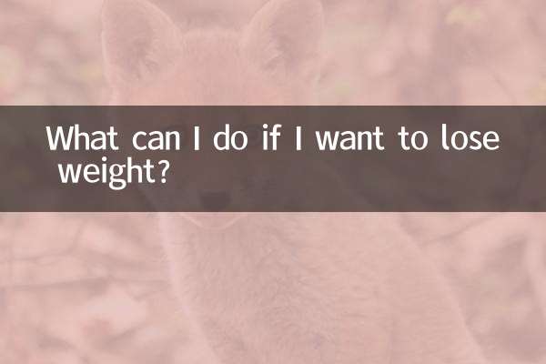Was kann ich tun, wenn ich abnehmen möchte?