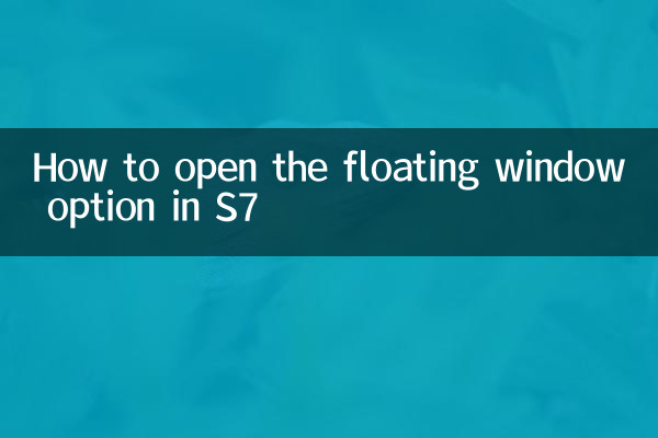 Cómo abrir la opción de ventana flotante en S7