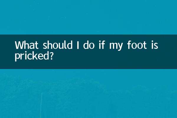 O que devo fazer se meu pé for picado?