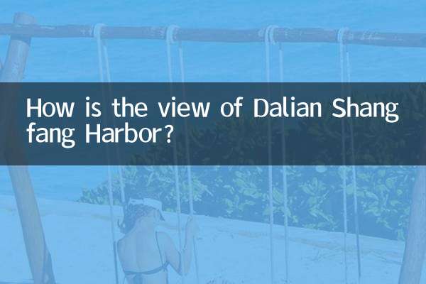 ¿Cómo es la vista del puerto de Dalian Shangfang?