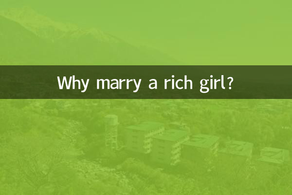 Por que casar com uma garota rica?
