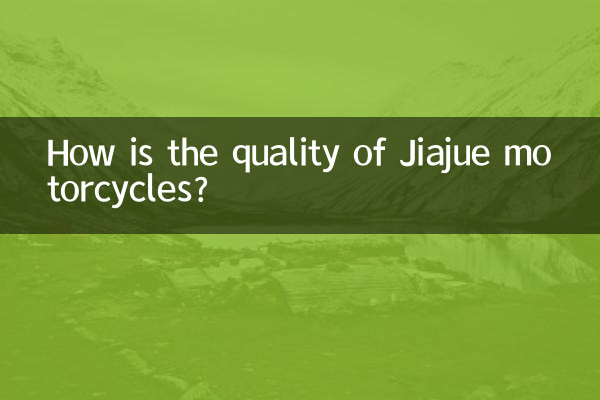 Com'è la qualità delle motociclette Jiajue?