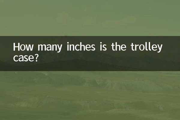 ट्रॉली केस कितने इंच का है?