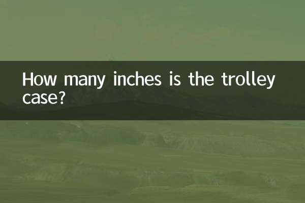 ट्रॉली केस कितने इंच का है?