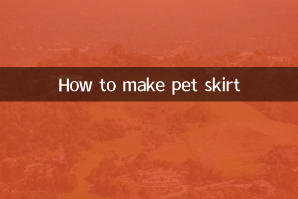 Como fazer saia para pet