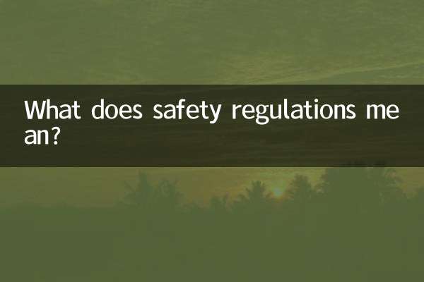 Was bedeuten Sicherheitsvorschriften?