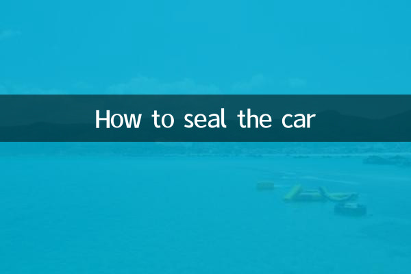 Comment sceller la voiture