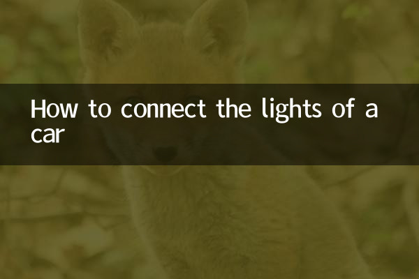 Comment connecter les lumières d'une voiture