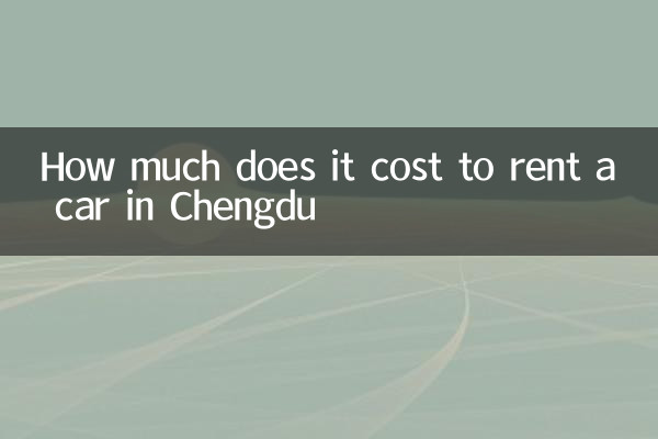Combien cela coûte-t-il pour louer une voiture à Chengdu