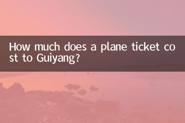 Combien coûte un billet d'avion pour Guiyang ?
