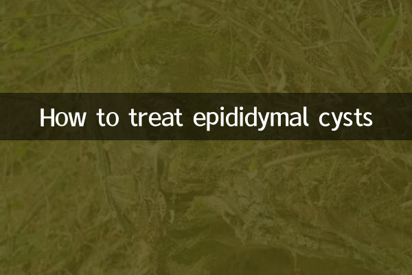 Como tratar cistos epididimais