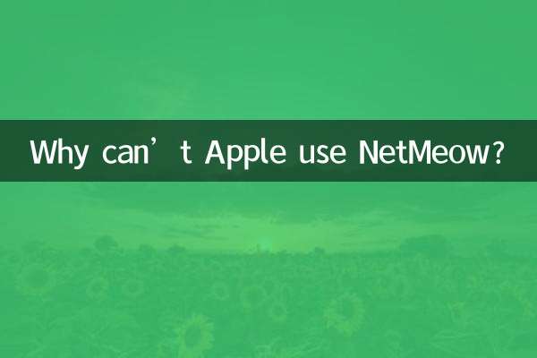 Почему Apple не может использовать NetMeow?