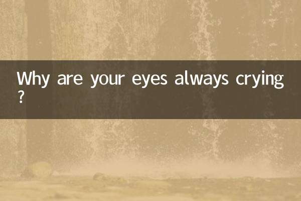 Warum weinen deine Augen immer?