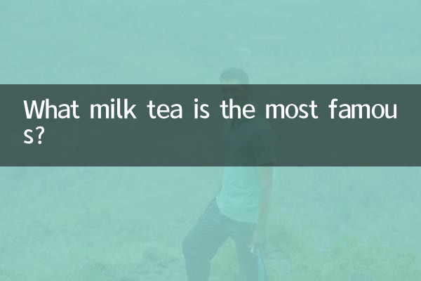 What milk tea is the most famous?