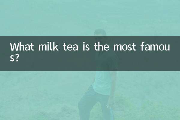 What milk tea is the most famous?