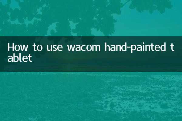 Como usar o tablet pintado à mão wacom