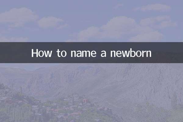 新生児の名前の付け方