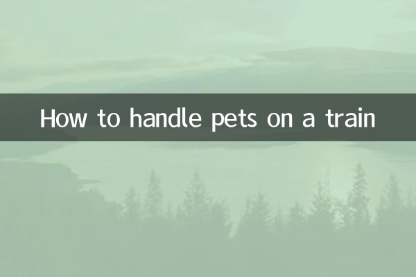 Umgang mit Haustieren im Zug