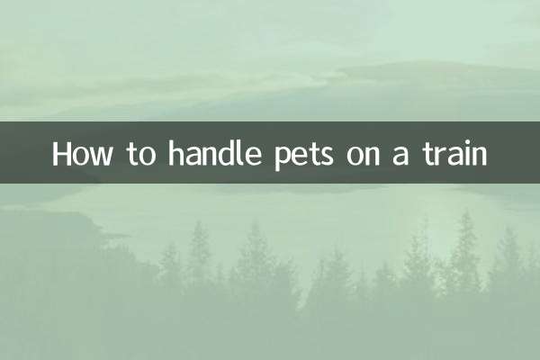 Come gestire gli animali domestici in treno
