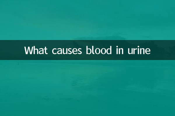 Cosa causa il sangue nelle urine