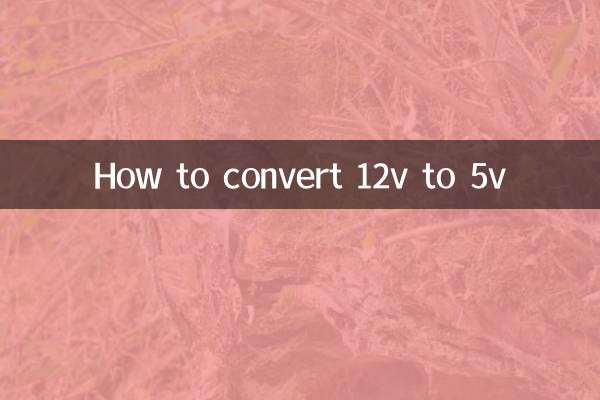 Cómo convertir 12v a 5v