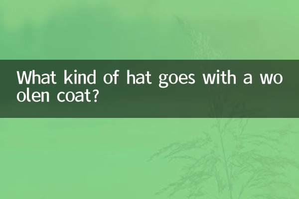 ウールのコートにはどんな帽子が合いますか？