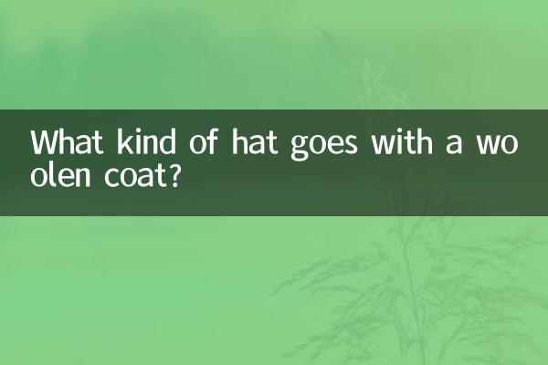 Quel genre de chapeau va avec un manteau en laine ?